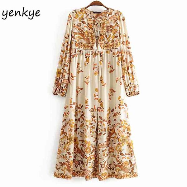 holiday summer dresses women floral print casual beach boho long sleeve lace up v neck loose robe longue 210514, Black;gray
holiday summer dresses women floral print casual beach boho long sleeve lace up v neck loose robe longue 210514, Black;gray