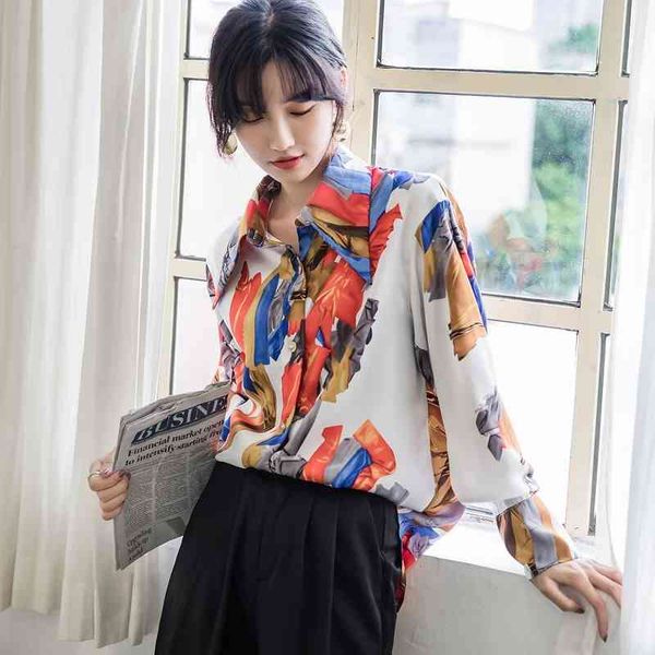 women's two piece pants fall women long sleeve korean blouse button up collar shirt ladies color block print loose clothing y0, White
women's two piece pants fall women long sleeve korean blouse button up collar shirt ladies color block print loose clothing y0, White