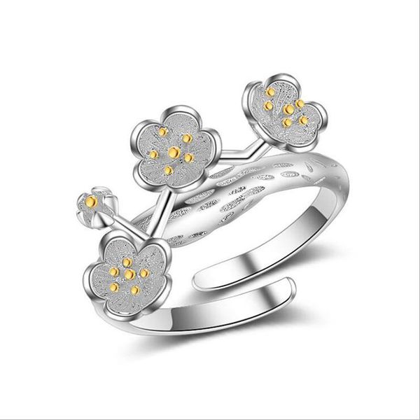 wedding rings ronerai fashion 925 sterling silver for women sweet romantic cherry blossom adjustable ring jewelry valentine's day gifts, Slivery;golden
wedding rings ronerai fashion 925 sterling silver for women sweet romantic cherry blossom adjustable ring jewelry valentine's day gifts, Slivery;golden