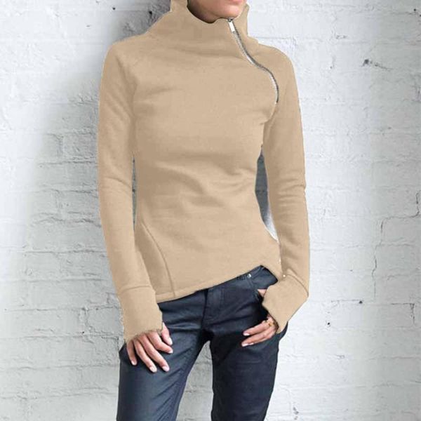 women's hoodies & sweatshirts female winter 2021 fashion british style casual solid blouse long sleeve pullover turtleneck zipper slim, Black
women's hoodies & sweatshirts female winter 2021 fashion british style casual solid blouse long sleeve pullover turtleneck zipper slim, Black