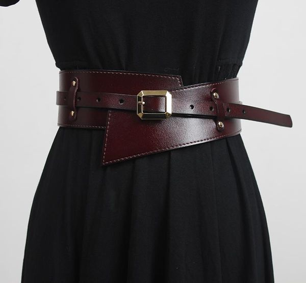 belts women leather belt 2021 spring summer designer brand asymmetric corset wide black coffee brown, Black;brown
belts women leather belt 2021 spring summer designer brand asymmetric corset wide black coffee brown, Black;brown