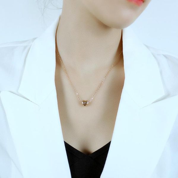pendant necklaces fashion heart-shaped collarbone neck chain net red simple peach heart stainless steel necklace female, Silver
pendant necklaces fashion heart-shaped collarbone neck chain net red simple peach heart stainless steel necklace female, Silver