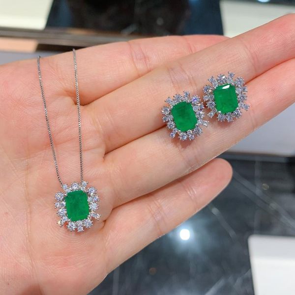 earrings & necklace funmode trendy green cz pendant jewelry sets for women gifts pendientes boucle d'oreille wholesale fs55, Silver
earrings & necklace funmode trendy green cz pendant jewelry sets for women gifts pendientes boucle d'oreille wholesale fs55, Silver
