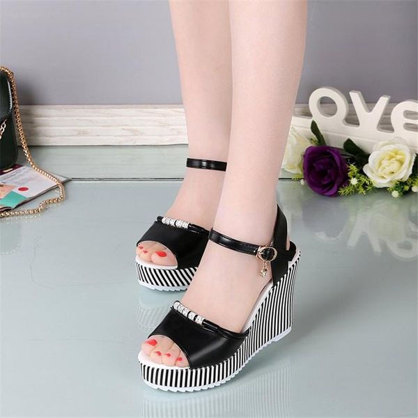 sandals women summer high heels 2021 fashion casual platform woman shoes high-heeled de las mujeres mujer, Black
sandals women summer high heels 2021 fashion casual platform woman shoes high-heeled de las mujeres mujer, Black