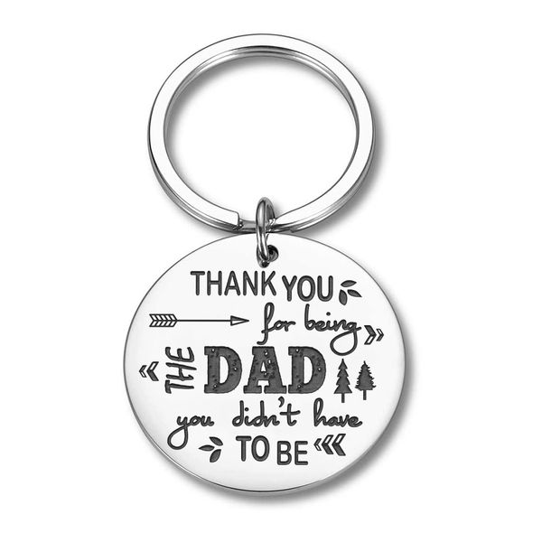 10pieces/lot fathers day gifts for dad stepfather birthday gifts keychain for step daddy thank you for being my dad men key ring adoptive d, Silver
10pieces/lot fathers day gifts for dad stepfather birthday gifts keychain for step daddy thank you for being my dad men key ring adoptive d, Silver