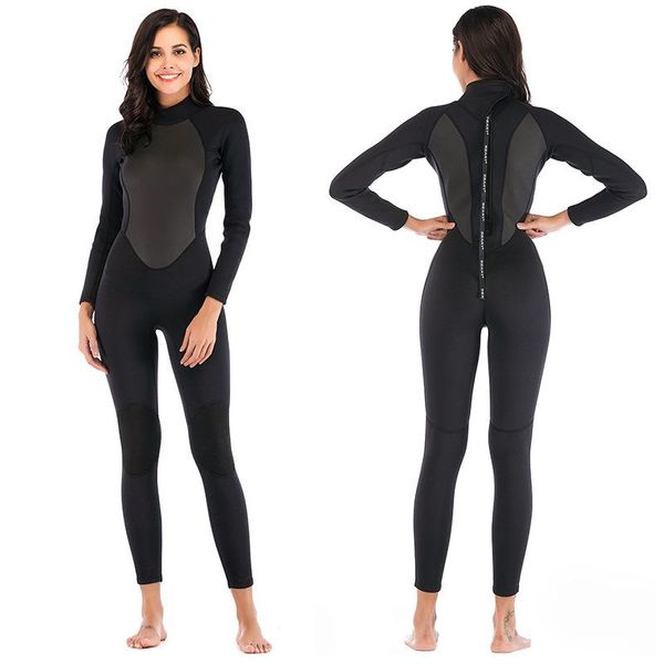swim wear 3mm thick material wetsuit neoprene ladies long-sleeved warm protective swimming surfing snorkeling one-piece
swim wear 3mm thick material wetsuit neoprene ladies long-sleeved warm protective swimming surfing snorkeling one-piece
