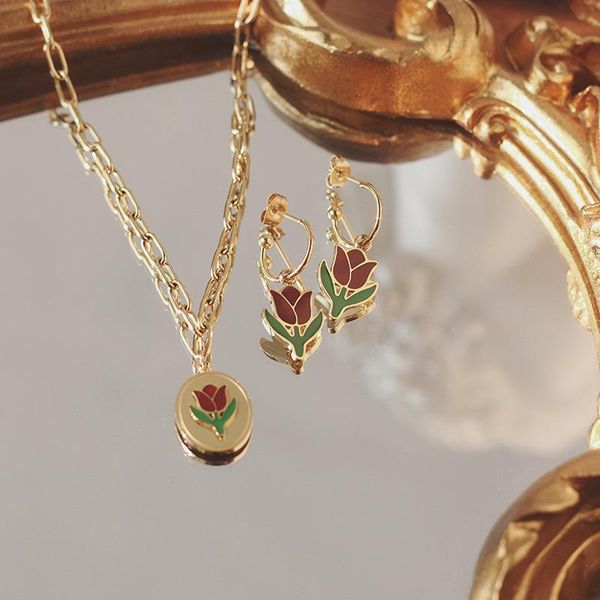 pendant necklaces y2k jewelry tulip flower necklace for women girls titanium korea fashion charm ins style 2000s aesthetic gift, Silver
pendant necklaces y2k jewelry tulip flower necklace for women girls titanium korea fashion charm ins style 2000s aesthetic gift, Silver