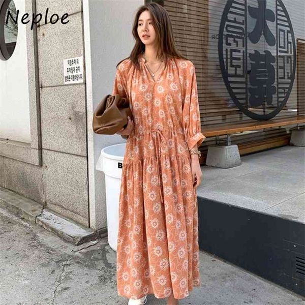 v neck pullover long sleeve dress women vintage print loose vestidos high waist hip a line robe spring 210422, Black;gray
v neck pullover long sleeve dress women vintage print loose vestidos high waist hip a line robe spring 210422, Black;gray
