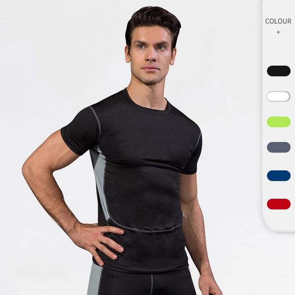 running jerseys men's quick dry compression t-shirts gym sports fitness cycling outdoor color matching short sleeve jersey sportswear, Black;blue
running jerseys men's quick dry compression t-shirts gym sports fitness cycling outdoor color matching short sleeve jersey sportswear, Black;blue