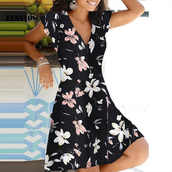 spring summer casual floral print women dresses v neck pullover a line dress fashion short sleeves elegant office lady party, Black;gray
spring summer casual floral print women dresses v neck pullover a line dress fashion short sleeves elegant office lady party, Black;gray