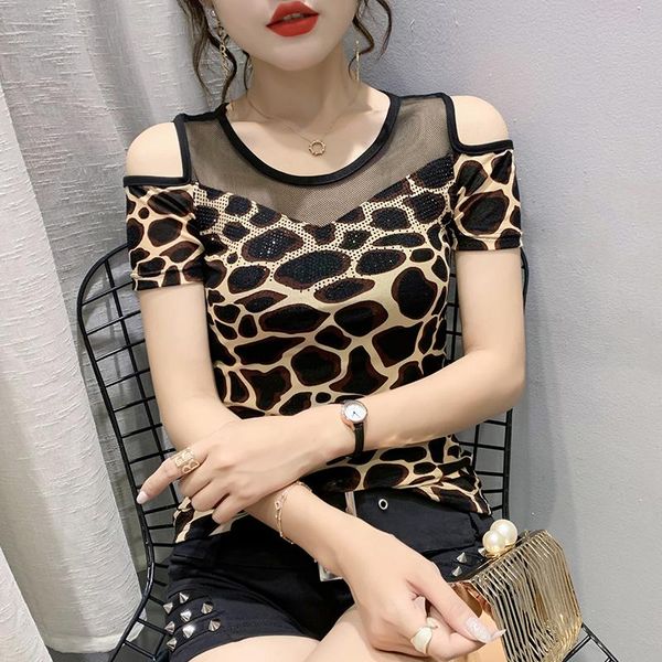 2021fashion leopard off shoulder t-shirt ladies o-neck summer t-shirts women large size short sleeve women's, White
2021fashion leopard off shoulder t-shirt ladies o-neck summer t-shirts women large size short sleeve women's, White