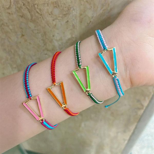 link, chain 2021 trend women men bracelet jewelry birthday gift fashion adjustable neon rainbow triangle, Black
link, chain 2021 trend women men bracelet jewelry birthday gift fashion adjustable neon rainbow triangle, Black