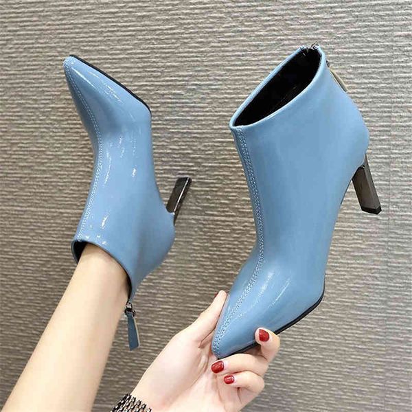 sandals autumn winter thick heels womens boots female pointed to bright leather from plutonium blue ankle boot 75cw, Black
sandals autumn winter thick heels womens boots female pointed to bright leather from plutonium blue ankle boot 75cw, Black