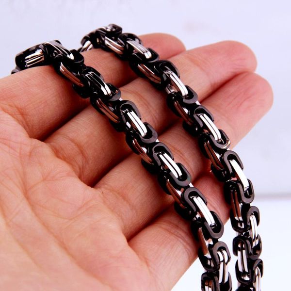 chains punk style silver black 316l stainless steel jewelry gift byzantine chain men male female friends party birthday
chains punk style silver black 316l stainless steel jewelry gift byzantine chain men male female friends party birthday