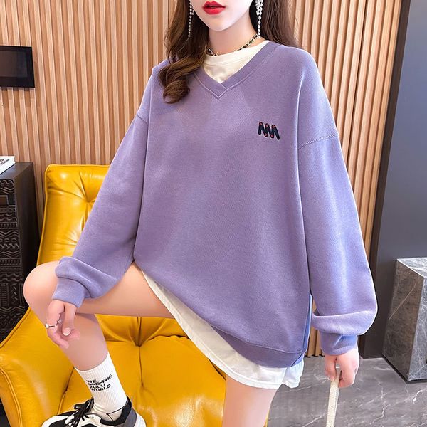 women's sweater 2021 thin loose korean v-neck women's student leisure leave two long sleeved coats, Black
women's sweater 2021 thin loose korean v-neck women's student leisure leave two long sleeved coats, Black