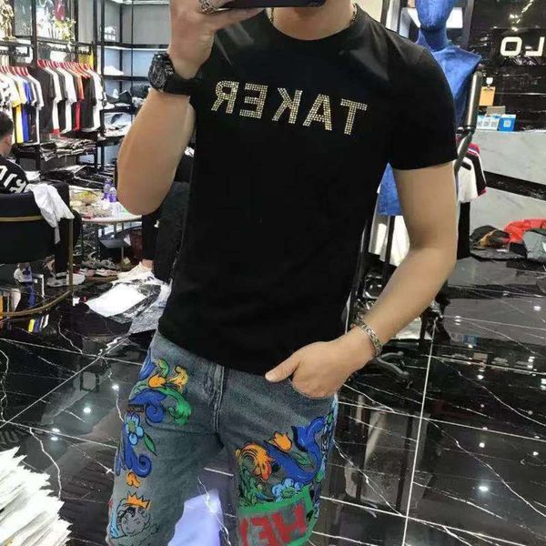 2021 polo summer shirt short sve t-shirt men's personality fashion brand slim round ne heavy industry crown diamond trend, White;black
2021 polo summer shirt short sve t-shirt men's personality fashion brand slim round ne heavy industry crown diamond trend, White;black