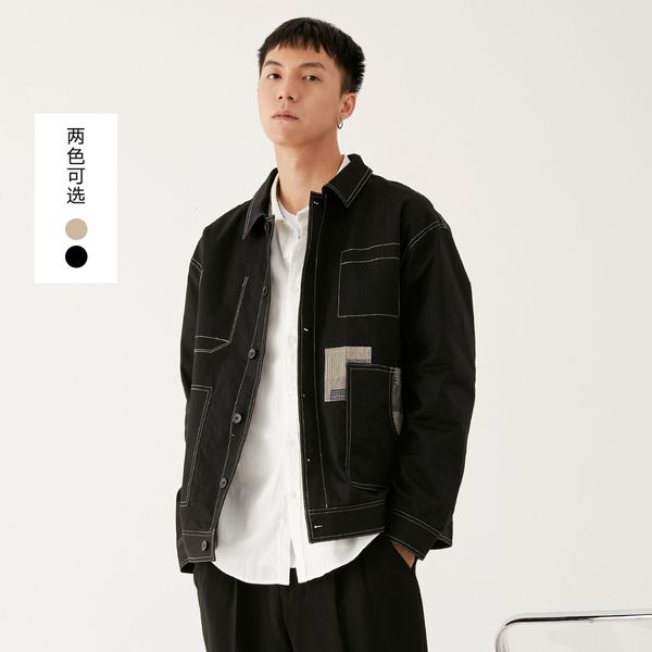 jackets yizhi menswear 2021 autumn korean fashion cotton splicing cloth multi pocket casual work et, Black;brown
jackets yizhi menswear 2021 autumn korean fashion cotton splicing cloth multi pocket casual work et, Black;brown