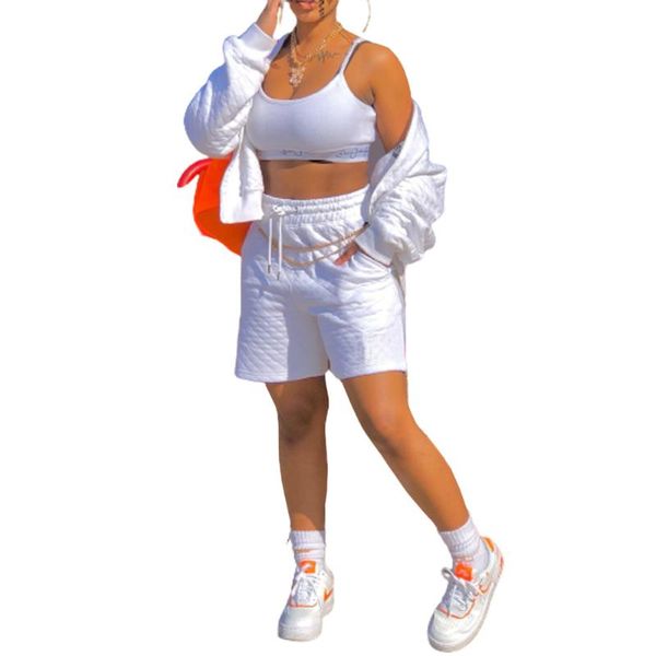 women's tracksuits 2021 y2k tracksuit women elegant two -pieces suit sets female stylish big size all white coat & shorts pant jogg, Gray
women's tracksuits 2021 y2k tracksuit women elegant two -pieces suit sets female stylish big size all white coat & shorts pant jogg, Gray