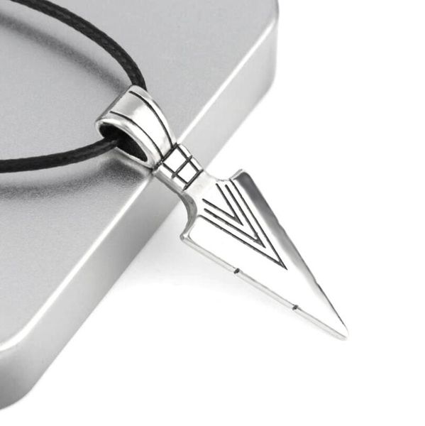 pendant necklaces personality arrow leather rope necklace cross korean domineering student boy social tide man, Silver
pendant necklaces personality arrow leather rope necklace cross korean domineering student boy social tide man, Silver