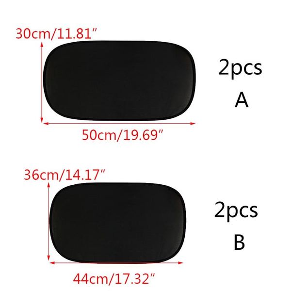 car window shade sunshade for windows - sun, glare and uv rays protection 4x7f