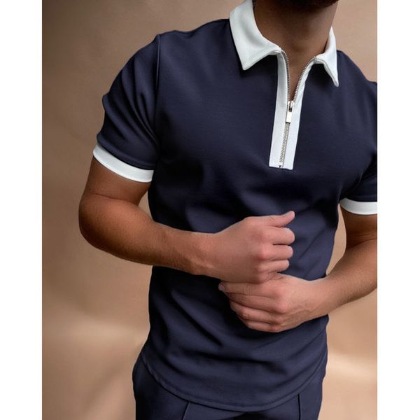 chunse pattern men's zipper polo shirt comfortable breathable fashionable cool daily travel work party, White;black
chunse pattern men's zipper polo shirt comfortable breathable fashionable cool daily travel work party, White;black