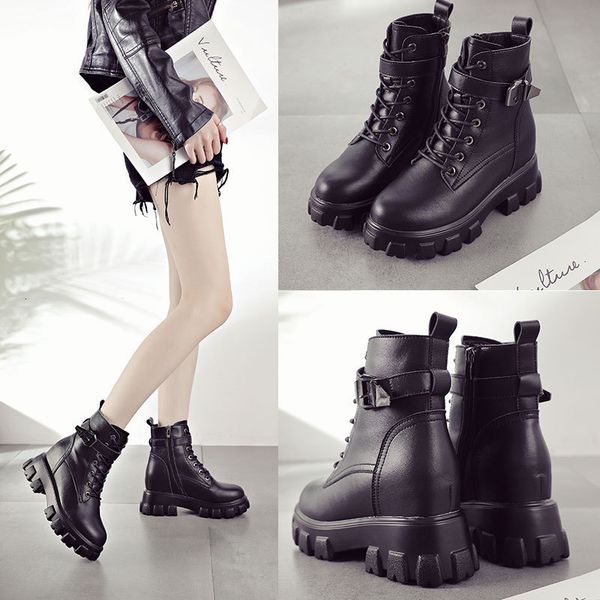 martin polyurethane thick soled women's short british style leisure women's leather boots, Black
martin polyurethane thick soled women's short british style leisure women's leather boots, Black