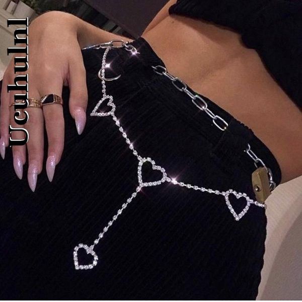 harajuku metal with diamond chain love heart belts gothic women high waist belt chian patchwork fashion girls waistbands, Black;brown
harajuku metal with diamond chain love heart belts gothic women high waist belt chian patchwork fashion girls waistbands, Black;brown