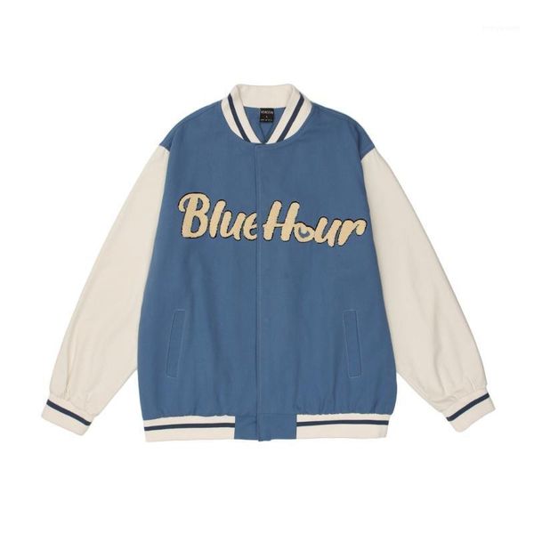men's jackets letter embroidery contrast stitching jacket ins hip hop fashion brand loose stand collar baseball, Black;brown
men's jackets letter embroidery contrast stitching jacket ins hip hop fashion brand loose stand collar baseball, Black;brown