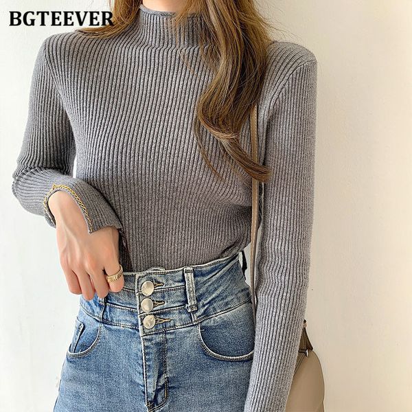 sweaters chic soft warm half turtleneck pullover sweaters women autumn winter thick split sleeve female solid knitted jumpers qb8u, White;black
sweaters chic soft warm half turtleneck pullover sweaters women autumn winter thick split sleeve female solid knitted jumpers qb8u, White;black