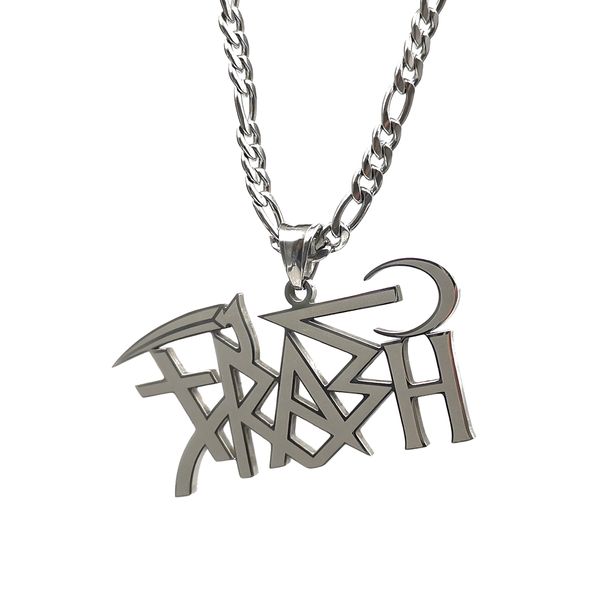 silver large trash game logo pendant necklace stainless steel mens boys jewelry chain 4mm 24 inch
silver large trash game logo pendant necklace stainless steel mens boys jewelry chain 4mm 24 inch