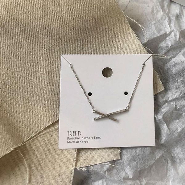 pendant necklaces necklace female temperament cold wind korean style simple personality short clavicle chain fashion ladies, Silver
pendant necklaces necklace female temperament cold wind korean style simple personality short clavicle chain fashion ladies, Silver