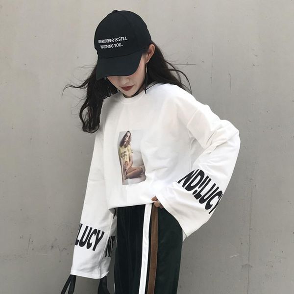 women's t-shirt harajuku fashion long sleeve for women 2021 autumn korean style ulzzang bf printed t-shirts female loose tshirt, White
women's t-shirt harajuku fashion long sleeve for women 2021 autumn korean style ulzzang bf printed t-shirts female loose tshirt, White