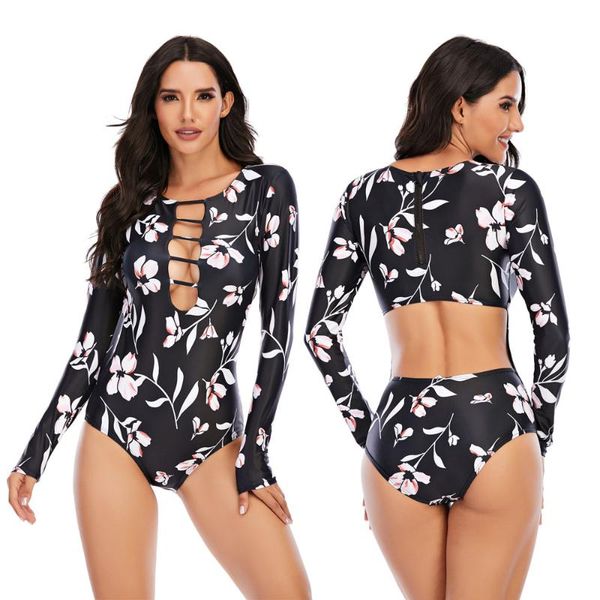 women swimsuit one piece swimwear surfsuit surfing suits long sleeve swimming bathing floral beachwear wear for female one-piece
women swimsuit one piece swimwear surfsuit surfing suits long sleeve swimming bathing floral beachwear wear for female one-piece