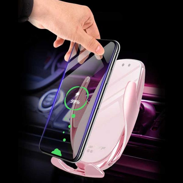 car wireless qi charger holder for smart phone infrared induction fast charging stand foriphone 8 plus xs max forlg cell mounts & holders
car wireless qi charger holder for smart phone infrared induction fast charging stand foriphone 8 plus xs max forlg cell mounts & holders