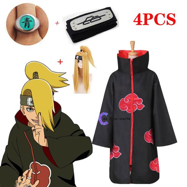 gym clothing 2021 fashion anime ninja cosplay costume akatsuki cloak deidara cape xxs-xxxl, White;black
gym clothing 2021 fashion anime ninja cosplay costume akatsuki cloak deidara cape xxs-xxxl, White;black