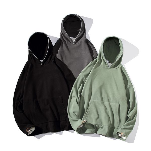 2021autumn and winter 2021 new youth plush hooded casual sweater men's non iron loose large solid color top, Black
2021autumn and winter 2021 new youth plush hooded casual sweater men's non iron loose large solid color top, Black