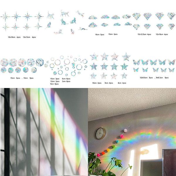 window stickers electrostatic glass sticker diamonds rainbow prism colorful film pvc round no glue clean removable home supplies
window stickers electrostatic glass sticker diamonds rainbow prism colorful film pvc round no glue clean removable home supplies