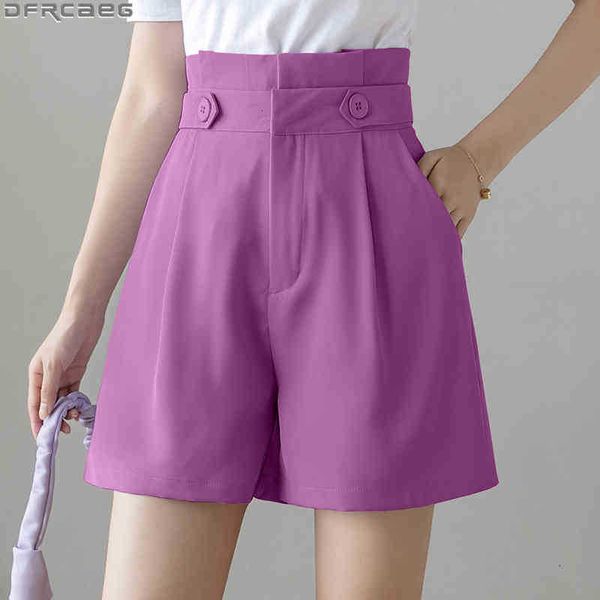 women's shorts fashion summer for women button bud high waist black white purple short femme loose wide leg bermuda feminina cc1j, White;black
women's shorts fashion summer for women button bud high waist black white purple short femme loose wide leg bermuda feminina cc1j, White;black