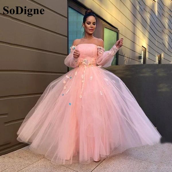 party dresses sodigne ball gown evening hand-made flower tulle long sleeves off shoulder floor length women formal prom gowns, White;black
party dresses sodigne ball gown evening hand-made flower tulle long sleeves off shoulder floor length women formal prom gowns, White;black