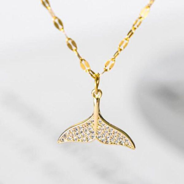 women fashion rhinestone inlaid tail clavicle alloy chain necklace micro titanium steel pendant necklaces, Silver
women fashion rhinestone inlaid tail clavicle alloy chain necklace micro titanium steel pendant necklaces, Silver