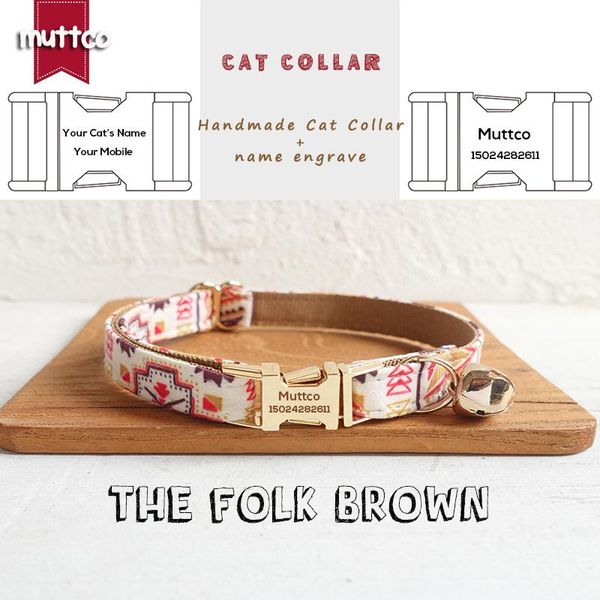 cat collars & leads muttco retail handmade engraved gold metal buckle collar for the folk brown design 2 sizes ucc058j
cat collars & leads muttco retail handmade engraved gold metal buckle collar for the folk brown design 2 sizes ucc058j