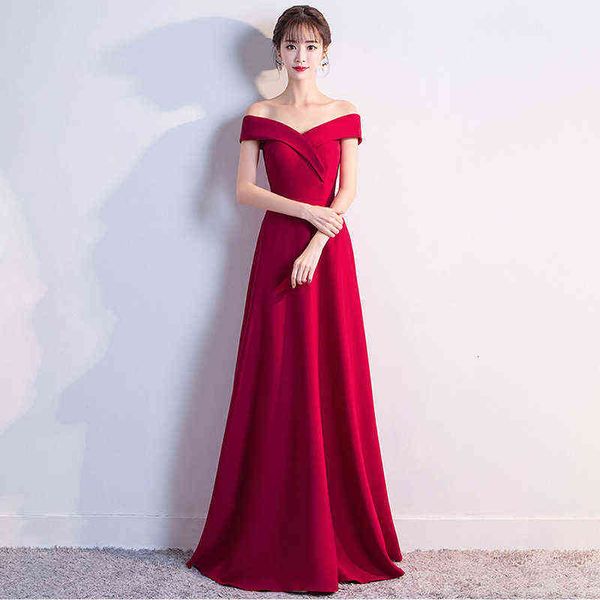 prom luxury boutique occasion dresses toast bride 2021 summer long red one shoulder banquet engagement evening, Black
prom luxury boutique occasion dresses toast bride 2021 summer long red one shoulder banquet engagement evening, Black