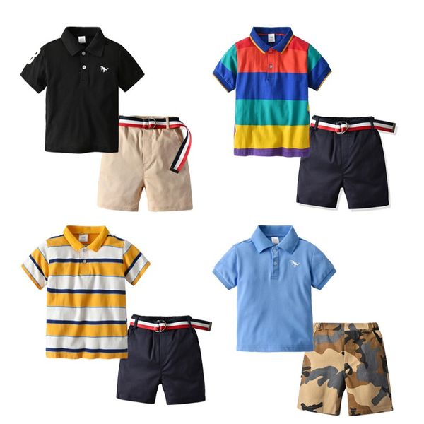 children clothes 2021 summer boys two peice set shirt khaki belt shorts cotton casual suit childrens suit high quanlity, White;black
children clothes 2021 summer boys two peice set shirt khaki belt shorts cotton casual suit childrens suit high quanlity, White;black
