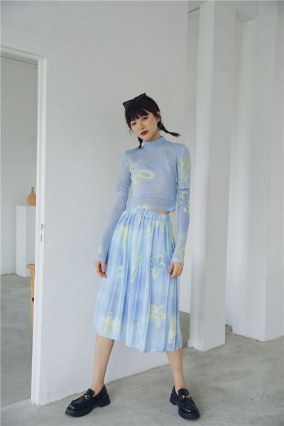 Skirts Sky Blue Summer High Long Midi Women Elastic Waist a Line Korean Pleated Fashion Skirt L0BE, Black
Skirts Sky Blue Summer High Long Midi Women Elastic Waist a Line Korean Pleated Fashion Skirt L0BE, Black