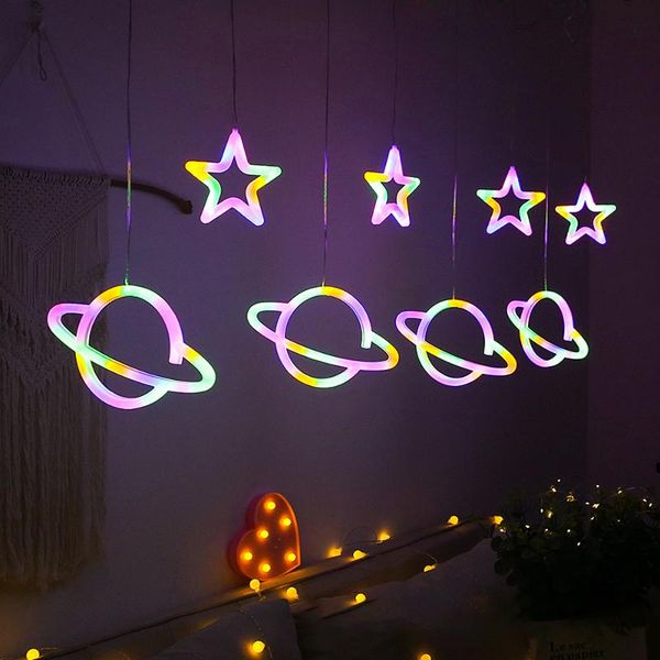 strings led fairy lights universe stars neon eight-function string lamp christmas decoration 2m ac220v
strings led fairy lights universe stars neon eight-function string lamp christmas decoration 2m ac220v