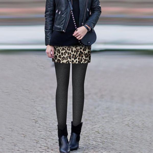 autumn winter cotton leopard leggings women high waist sporting fitness pants warm thick fake two-piece #t2q women's, Black
autumn winter cotton leopard leggings women high waist sporting fitness pants warm thick fake two-piece #t2q women's, Black