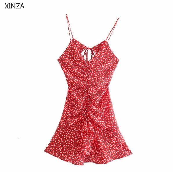 casual dresses women draped floral print mini spaghetti straps cut out summer woman ruffle red ruched vintage qaeg, Black;gray
casual dresses women draped floral print mini spaghetti straps cut out summer woman ruffle red ruched vintage qaeg, Black;gray
