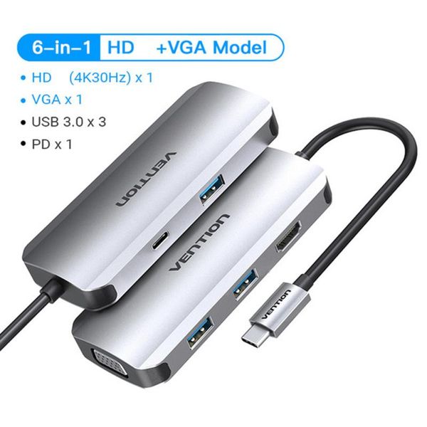hubs vention usb 3.0 hub 4k vga pd 100w rj45 3.5mm type c to -compatible dock station 5/6/9 in 1 3.1 splitter
hubs vention usb 3.0 hub 4k vga pd 100w rj45 3.5mm type c to -compatible dock station 5/6/9 in 1 3.1 splitter