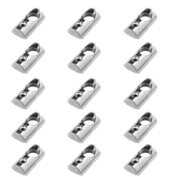 bath accessory set 30pcs m8 t slot nuts roll-in spring ball loaded elastic for 3030 series aluminum extrusion profile rail