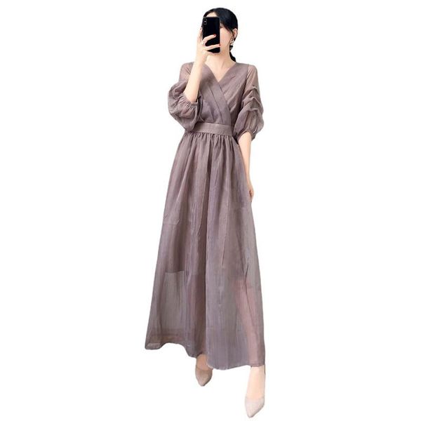 party dresses summer solid color simple v- neck lantern sleeve dress women 2021 slim temperament long female lr1667, White;black
party dresses summer solid color simple v- neck lantern sleeve dress women 2021 slim temperament long female lr1667, White;black